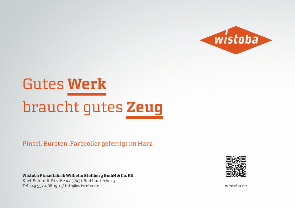 Wistoba – Gutes Werk braucht gutes Zeug